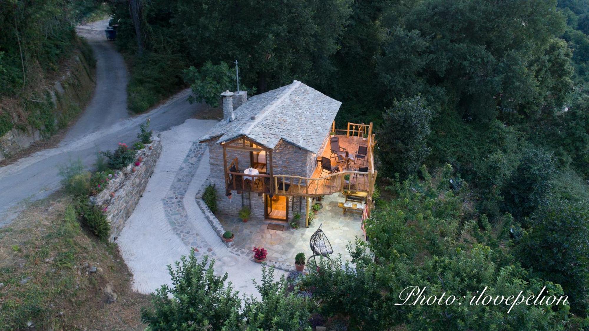 Aristoteli'S Stone House Makriráhi Kültér fotó